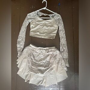 Girls sparkly dance costume